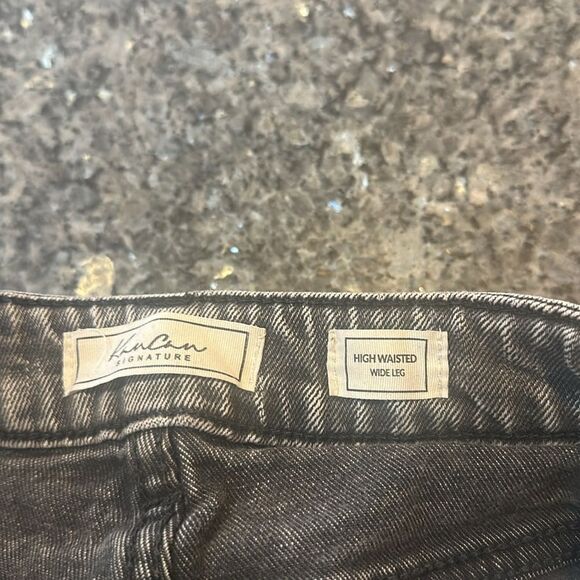 Women's gray  Wide-Leg Jeans 22 (5235) - Picture 5 of 6